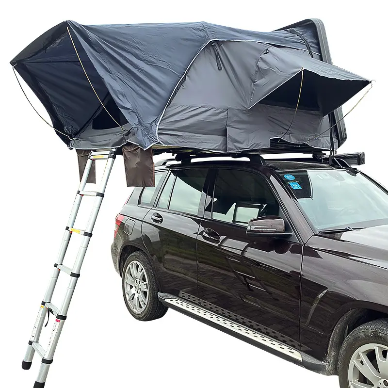 Tenda da tetto per auto con guscio in ABS tenda da tetto pieghevole per SUV tenda da tetto per auto con guscio rigido da campeggio all'aperto