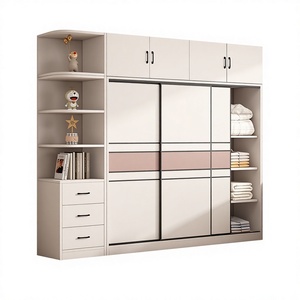 <span class=keywords><strong>Armoire</strong></span> coulissante 3 portes <span class=keywords><strong>blanche</strong></span> et rose avec étagères ouvertes et <span class=keywords><strong>armoire</strong></span> supérieure, mobilier moderne pour enfants : <span class=keywords><strong>armoire</strong></span> à portes coulissantes - Product Image 2