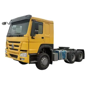 Gebraucht Howo Traktorkopf-Lkw Sinotruck Howo Traktor 371 PS 375 PS 40 50 60 100 Tonnen gebrauchtes 10-Rad-Lkw 6*4 Schwerlast-Lkw Handbuch Euro 2