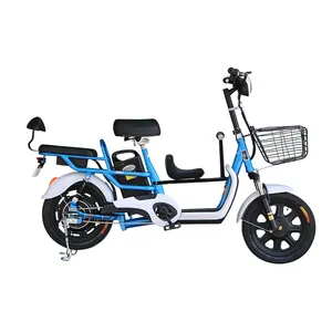 Vente directe en usine de nouveaux modèles chauds vélo électrique vintage 14 pouces 48V 350W vélo électrique à gros pneus avec enfants