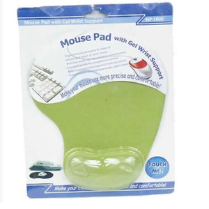 <b>Mouse</b> Pad With Gel Wrist Support Green Ergonomic Design For Comfortable Computer Use - Product Image 1