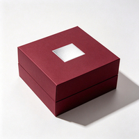 Boîte cadeau en carton rigide de petite taille avec logo personnalisé imprimé pour les cosmétiques, les flacons de parfum, avec éponge