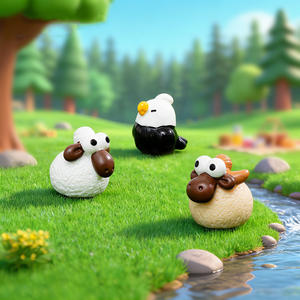 Figuras en Miniatura de Pavo, Águila Calva y Oveja, Figuras de Animales de Resina para Micro Jardín de Hadas, Decoración de Casa de Muñecas y Manualidades - Product Image 3