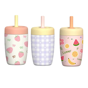 กระติกน้ำสุญญากาศสแตนเลสแบบสองชั้น OEM ปลอดสาร BPA ผลิตตามสั่ง สำหรับเด็ก - Product Image 1