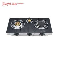 Vente en gros d'appareils de cuisson de haute qualité table de cuisine cuisinière à gaz 3 feux