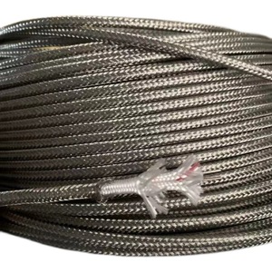 Cable Termoeléctrico de Fibra de Cuarzo ABC Tipo K 2x0.8mm con Aislamiento FEP y Blindaje Trenzado para Uso Industrial - Product Image 2