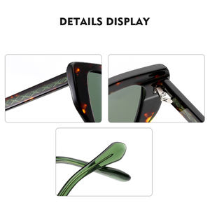 Lunettes de soleil rétro unisexes originales de bonne qualité avec verres polarisés UV400 et verres en acétate Lunettes de soleil mode - Product Image 5