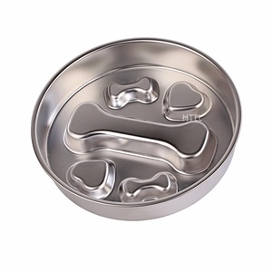 Comedero Lento para Mascotas <span class=keywords><strong>de</strong></span> Acero Inoxidable 304 <span class=keywords><strong>de</strong></span> Grado Alimenticio, Tazón Antideslizante con Laberinto Ondulado para Perros, Tazón <span class=keywords><strong>de</strong></span> Metal Antideslizante para Gatos <span class=keywords><strong>Comedores</strong></span> Rápidos - Product Image 3