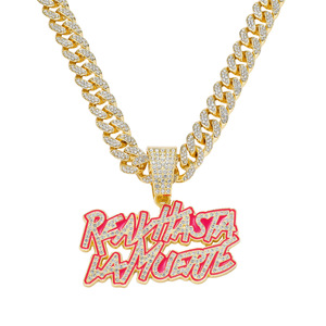 Nouveau Collier Pendentif Lettre Style Hiphop Luxe Léger 2026 Fait Main Design Simple Colliers Homme Bijoux Tendance Vente en Gros - Product Image 6