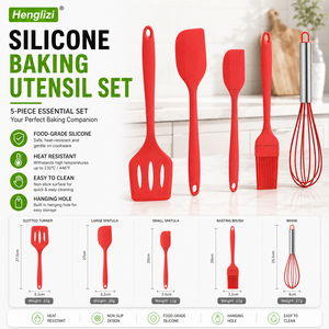 Heat Resistant Silicone Baking Utensil Set