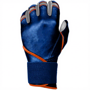 Gants de frappeur de baseball en cuir, tailles et designs personnalisés, unisexe, manchette longue, respirants, fermeture à boucle, pour l'entraînement - Product Image 4