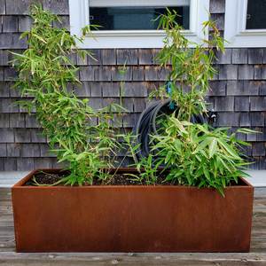 Large <b>Rectangle</b> or Round Corten Steel <b>Planter</b> Used As Outdoor Modern Flower Box , Sizes and Design Custom - Product Image 3