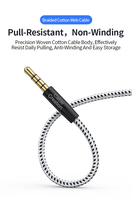 Câble adaptateur audio USB-C vers 3,5 mm, câble d'enregistrement Type-C vers AUX avec microphone tressé pour autoradio et ordinateur