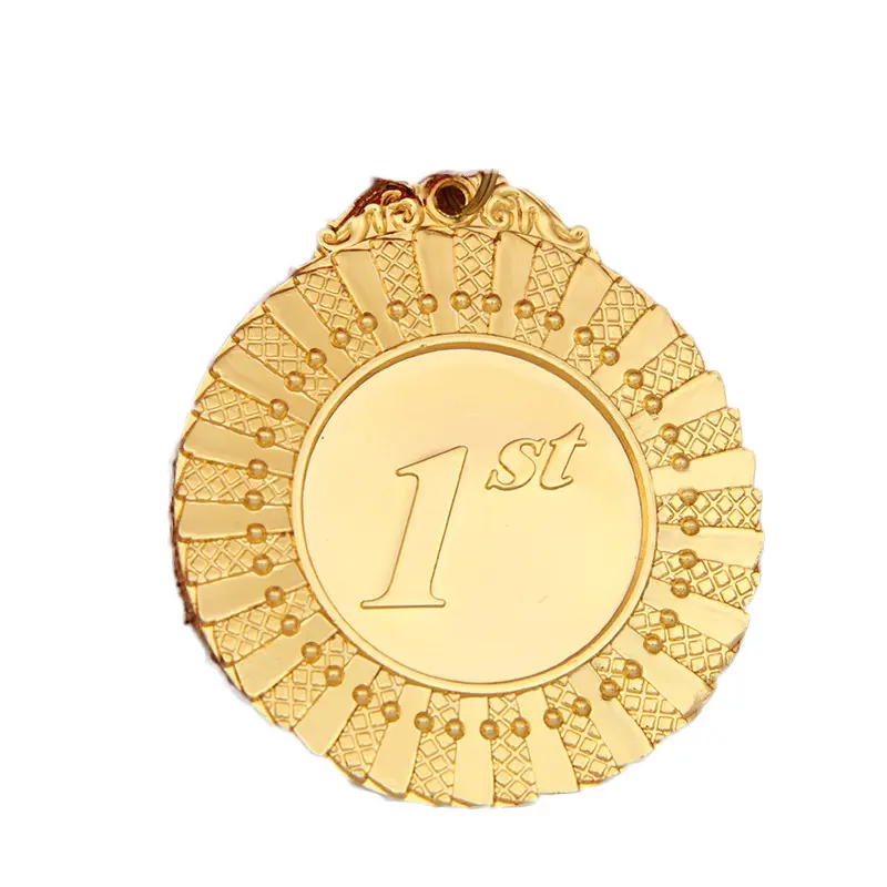Wholesale Cheap Custom Blank Gold Plated Souvenir JinZun factory OEM/ODM Metal Sports Award Medals And Trophy
