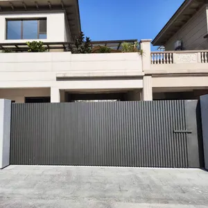 Drive Way Motorized Sliding Photocell Safety Tail Gate New Gate Designs Aluminum Electric Bronze Cantilever Sliding Gates