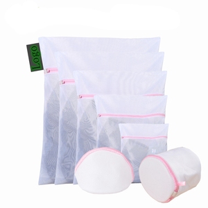 <span class=keywords><strong>Lavanderia</strong></span> su misura della borsa della chiusura lampo della maglia di lavaggio di Nylon con il Logo per la chiusura lampo della borsa della biancheria della maglia del poliestere della biancheria del reggiseno della lavatrice - Product Image 1