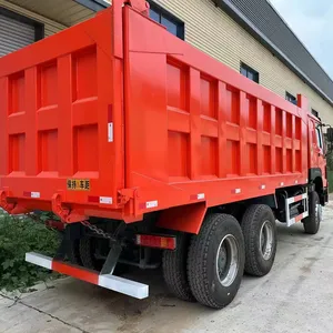 Truk sampah dump truck seri Sinotruk Howo, truk sampah bekas 30cbm 8x4 420hp 12 roda untuk batu besar dan pasir