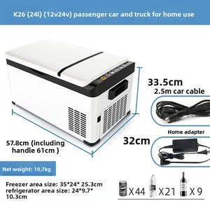 Compresseur portable Micora 12/24 volts, congélateur de voiture, <span class=keywords><strong>réfrigérateur</strong></span> de camping, mini <span class=keywords><strong>réfrigérateur</strong></span> de voiture, adapté au camping - Product Image 6