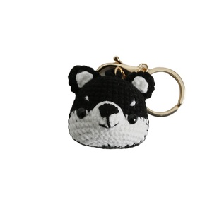 <b>Dog</b> Keychain Crochet Toy Pig Puppy Husky Corgi Key Chains Crochet Knitted Keychain Doll <b>Keyring</b> Handmade Crochet Animal Keychain - Product Image 1