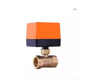 1/2" 3/4" 1" Dn25 Dn50 Motorized Ball Valve 12v/24v 220vac Brass Stainless Steel Two-way Control Brass Electric Ball Valve