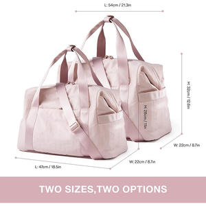 Custom Small Travel Duffel Bag Sports Tote Gym Bag Shoulder Weekender Overnight Bag Lightweight Carryon <strong>Gymbag</strong> for <strong>Women</strong> - Product Image 4