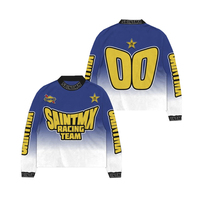 Kaus lengan panjang kustom, kaus sepeda motor trail, Jersey olahraga balap Motocross MX