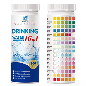 Fácil de usar água Testing Kits ,16 em 1 água potável <span class=keywords><strong>Tester</strong></span> tiras para aquário, piscina, spa, bem & Tap <span class=keywords><strong>Water</strong></span> Check - Product Image 3
