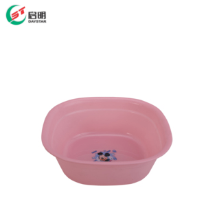 Bassine de lavage en plastique moulée par injection, bassine ménagère en PP, durable, légère, polyvalente, pour le nettoyage, OEM - Product Image 1