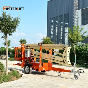Fasterlift 200kg Cherry picker xe tải làm việc trên không nền tảng giá Trailer-Gắn gấp Boom Lift Spider Lift - Product Image 6