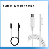 Câble de charge magnétique USB C PD en nylon pour Surface Pro 7 8 9 10 Book Go RT