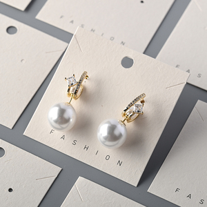 Etiquetas Personalizadas <span class=keywords><strong>de</strong></span> Cartón para Exhibición <span class=keywords><strong>de</strong></span> Pendientes, Papel con Logotipo Impreso, Joyerí<span class=keywords><strong>a</strong></span>, Embalaje, Tarjeta <span class=keywords><strong>de</strong></span> Papel, Soporte Sostenible - Product Image 5