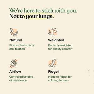 Stick d'aide à la cessation du tabagisme, inhalateur rafraîchissant unisexe, soulagement de l'anxiété et du stress, saveur tabac - Product Image 5