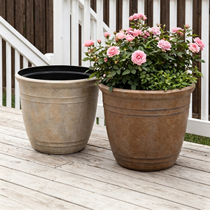 Maceta Sinkmore Reforzada, Resistente a la Corrosión, Pintada con Pintura en Aerosol, para Sala de Estar, Balcón, <span class=keywords><strong>Planta</strong></span> Grande de Interior, Estilo Nórdico - Product Image 1