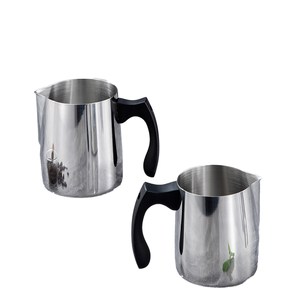Custom Classic Eco-Friendly Stainless Steel Barista Milk Jug Frothing Pitcher Latte Art Frother Cup Warmer Boiling Pot Coffee - Product Image 1