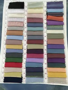 Em estoque algodão brilhante 70% rayon 30% poliéster mistura cetim de duas cores brilhante tecido feminino moda tecido atacado