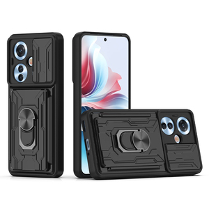 <span class=keywords><strong>Funda</strong></span> Protectora Magnética a Prueba de Golpes PinJun para <span class=keywords><strong>OPPO</strong></span> <span class=keywords><strong>Reno</strong></span> 11F con Soporte de Anillo, <span class=keywords><strong>Funda</strong></span> para Teléfono Móvil de TPU+PC+Metal - Product Image 2