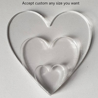 Cadeau inspirant acrylique coeur bloc décor signe pour présentoir en plexiglas pour Table pièce maîtresse pour anniversaire de petite amie