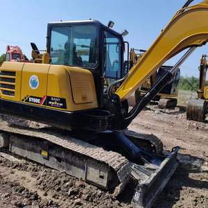 Mini-excavatrice d'occasion Sany SY60 de 6 tonnes, marque chinoise, engin de construction sur chenilles, avec moteur d'origine pour Sany - Product Image 1