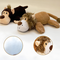 Jouet pour chien Singe qui couine, jouet interactif en peluche pour chien