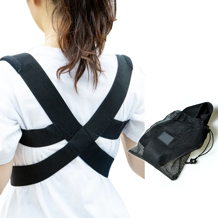 Upper back shoulder brace neoprene posture corrector adjustable back support belt