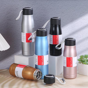 กระติกน้ำสุญญากาศ Knight ผนังสองชั้น สแตนเลส 304 ขนาด 420 มล. 550 มล. พร้อมเชือก - Product Image 1