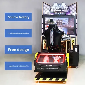 מירוץ מטורף גדול מופעל מטבע מכונת ארקייד 1 שנה אנגלית בידור סימולציה תנועה - Product Image 4