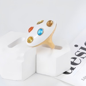 Sistema de Anillos Modulares al por Mayor, Acero Inoxidable 316L, Chapado en Oro, Piedras Preciosas Intercambiables, Joyería Personalizada, Suministro OEM al por Mayor - Product Image 6
