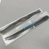 Sacs d'emballage personnalisés pour extensions de cheveux avec fermeture éclair, sacs transparents en plastique sur mesure pour extensions et perruques