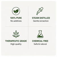 Huile essentielle de mélisse pure et naturelle ; apaisante, relaxante et favorisant le sommeil, idéale pour l'aromathérapie et la promotion du sommeil.