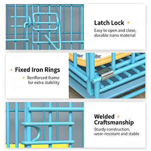 Small-sized Dog Cage & Den Folding Cage for Outdoor Use Chicken/Duck Coop Household Pet <b>Fence</b> Application - Product Image 5