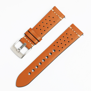 Correa de Reloj de Cuero Genuino, Venta Directa de Fábrica, MOQ Bajo, Color Marrón, 20/22mm - Product Image 6