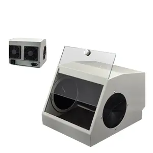 Dental Kotak Debu LED Kabinet Sandblasting Pemoles Udara Kabinet Penutup Debu Kolektor Kabinet Penyaring Debu untuk Laboratorium Gigi