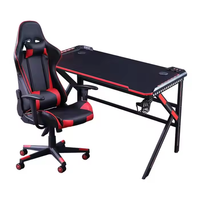 Mesa de juegos K Shape Racing Gaming Desk para Gamer Office Gaming Desk con LED