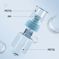Nouveauté : Flacon pulvérisateur transparent en PETG, cylindrique, à fine brume, 30 ml, 60 ml, 80 ml, 100 ml, anti-fuite, portable